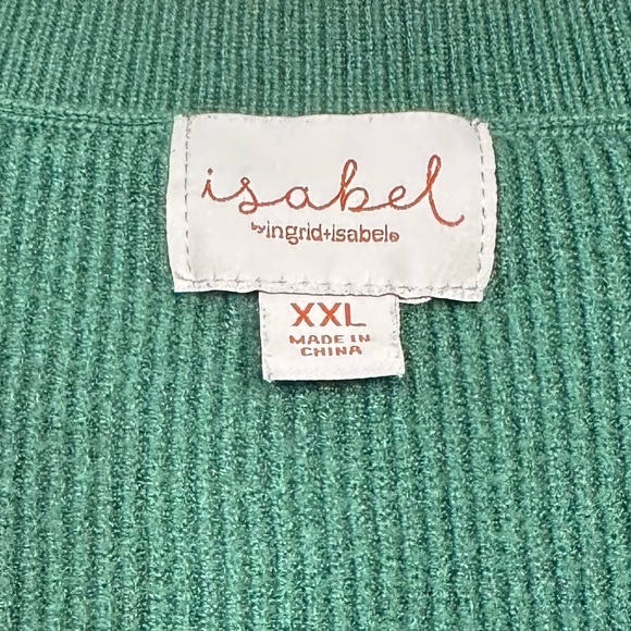 Isabel Maternity Green Sweater | Size XXL | Soft & Cozy Knit - Picture 3 of 6